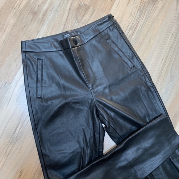 Zara Faux Leather Leggings - Picture 6 of 6